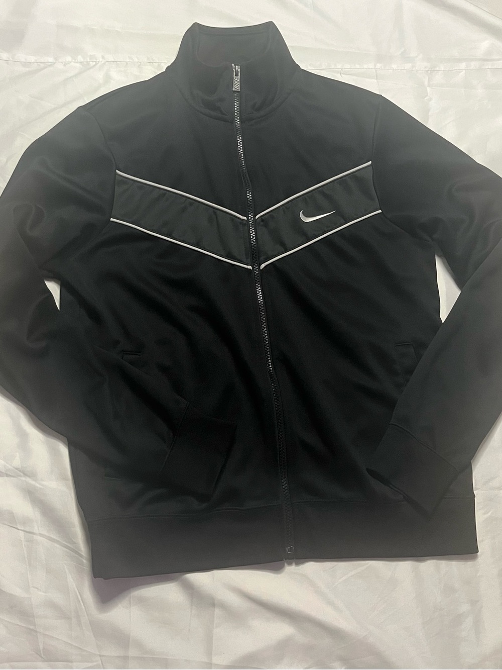 Nike Black Jacket with White Trim
